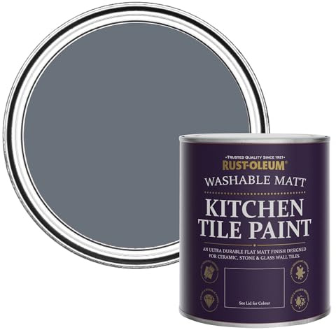 Rust-Oleum Water-Resistant Kitchen Tile Paint in Matt Finish - Seascape 750ml