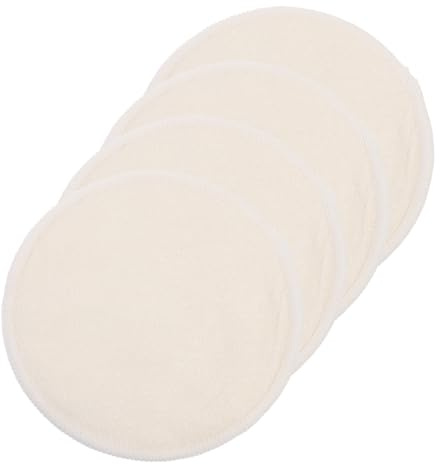 CORHAD 4 Coppette Assorbilatte Riutilizzabili in Bambù Traspiranti e Morbide Piccole e Leggere per Allattamento e Facili Trasportare
