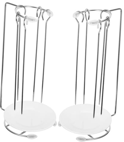 MOTHNUR 2 Juegos Soporte de Brochetas para Barbacoa Inoxidable Colgante Portátil y Desmontable Accesorios Duraderos para Parrilla y Cocina al Aire