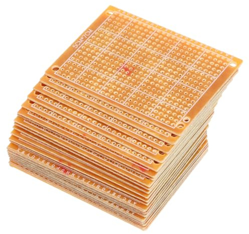 NUOBESTY 20 pièces Plaques de Circuit pour Expériences de Soudure Cartes PCB Polyvalentes pour Projets Électroniques DIY