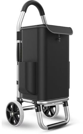 Carrello da campeggio pieghevole portatile Leggero carrello della spesa a 2 ruote con capacità di 36 litri e isolamento termicoFacile da usare, durevole e versatile per attività all'aperto