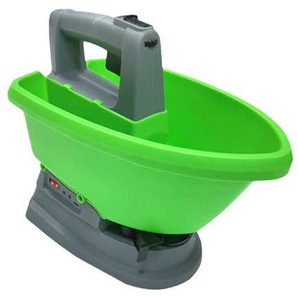 yanwuwa Seminatrici ergonomiche per anziani Portatile su terreno da giardino Ampia area Fertilizzanti automatici portatili Spandiconcime Spandiconcime elettrico Seminatrice da giardino