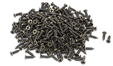 sourcing map 300 Stück Kreuzschlitzschrauben Befestigungselemente 2,5 mm Durchmesser 8 mm Länge Gewindestange