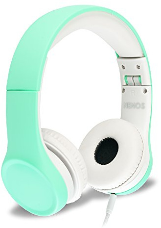 Nenos Kids Headphones Children's Over Ear Computer Volume Limited for Kids Foldable (Mint)