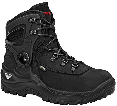 ELTEN Sicherheitsschuhe FUSION GTX S3 CI, Damen und Herren, Leder/Textil, Stahlkappe, robust, Schwarz, Größe: 8