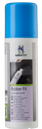 Normfest Rubber Fit – silikonfreier Gummipflegestift für Türdichtungen, Schiebedach- & Kofferraumgummis, pflegt & schützt vor Austrocknung, Rissbildung & Festfrieren, inkl. Auftragsschwamm – 75 ml