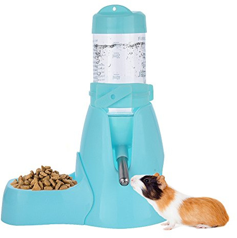 ShareWe Automatic Pet Water Dispenser Bottle for Hamsters Rats Guinea Ferrets Rabbits Small Animals (80ml, Blue)