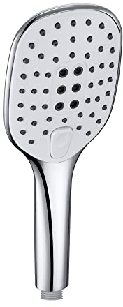 JOHO Duschkopf Groß mit 3 Strahlarten, Hochdruck Handbrause Wassersparend mit Antikalk-Funktion, Duschbrause Shower Head für Baden Chrom