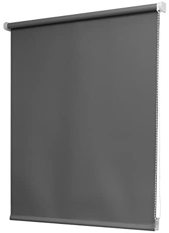 Estores Basic 15955 - Verdunkelungsrollo, Dunkelgrau, 140 x 180 cm, 1 Stück