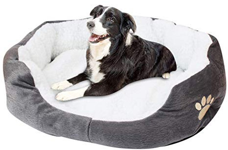 huihuijia HundeköRbchen Hundesofa Hundebetten Haustierbett Hundebett Kleine Hunde OrthopäDisches Hundebett Hundebett Flauschig for Sweet Sleep Your Small Animals Gray,60 * 50cm