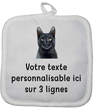 Mygoodprice Topflappen, Piktogramm, Katze 3, personalisierbar