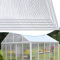 Jopassy Lot de 14 plaques alvéolaires à double paroi en polycarbonate - Plaques alvéolaires de 4 mm d'épaisseur - Pour jardin, serre et modélisme (60,5 x 121 cm) - Blanc