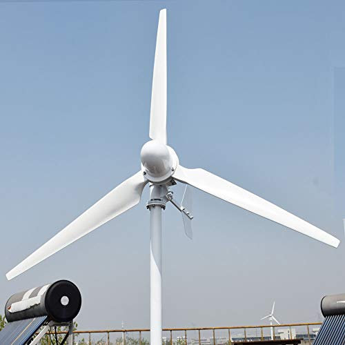 AZICYN Turbina eólica de 5000W y 5KW, generador de energía Libre, 220v, 3 aspas, hidrogenerador de Alta eficiencia (120V, 5000W) (5000w)