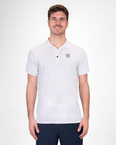 BIDI BADU Herren Crew Polo - White, Größe:XXL