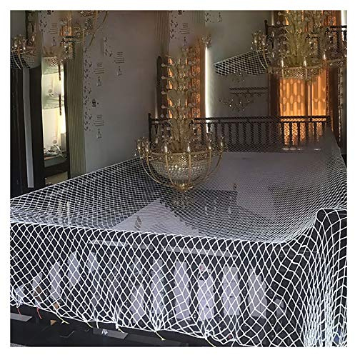 Safety Barrier Child Safety Net, Balcony, Patios And Railing Stairs Netting, Safe Rail Net White Color Plant Climbing Decorative Netting Safety Protection Net Rope Garden Decorat(Size:2*10m（7*33ft）)