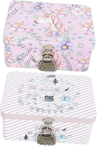 Egg Storage Box Portable Storage Box Ornament Container Jewelry Organizer Tray 2pcs Box Gift Wrapping Box Trinket Organizer Box Cash Coin Box Money Box with Lock Desktop Organizer