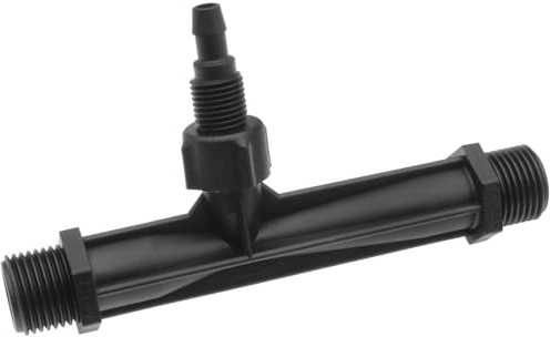 Safycaby 1 inyector Venturi negro de 1,27 cm para equipos de riego agrícola de exterior (G1/2)