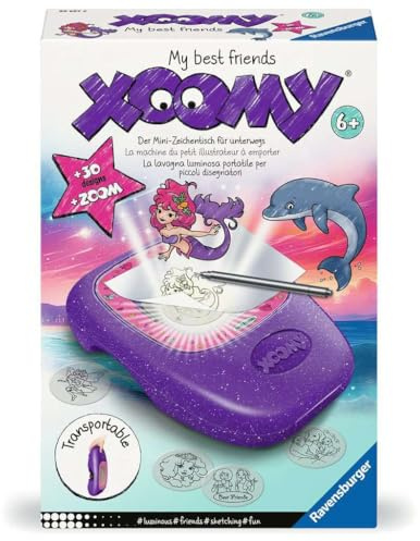 Ravensburger Xoomy Midi Meine besten Freunde- Projektor zum Zeichnen Lernen für Kinder ab 6 Jahren, kreatives Zeichnen und Malen für Mädchen und Jungen - 23697