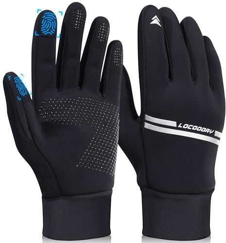 LOCOODAY Handschuhe Herren Damen Fahrradhandschuhe Winter Warme Touchscreen Anti-Rutsch Outdoor Laufen Handschuhe Geschenke für Mama, Vater, Partner,Familie