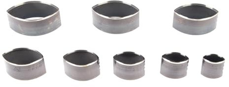 8 piezas perforadoras de cuero, herramienta perforadora de cuero para cinturones, herramienta cortadora de perforadoras huecas, herramienta perforadora hueca de acero al carbono,