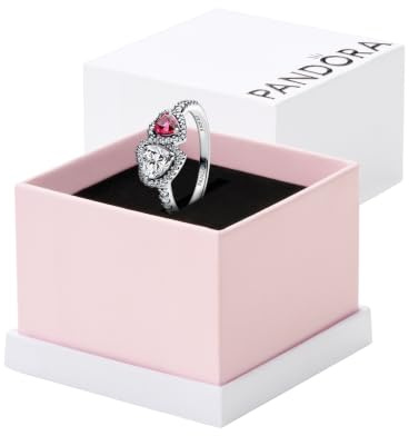 PANDORA Damen Silber-Ring Halo Herzen 193662C01