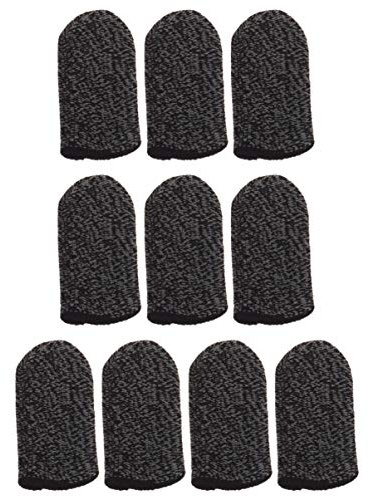 CHILDWEET 10 Stück Rutschfeste Touchscreen Fingerlinge aus Nylon Atmungsaktive Fingerschutz für Handyspiele