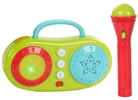 Système De Karaoké Portable - Ensemble De Karaoké pour | Microphone sans Fil Et Conférencier Combo, Microphone Toy Kids Karaoke, Music Education Playset pour L'apprentissage Précoce, Cadeau Id