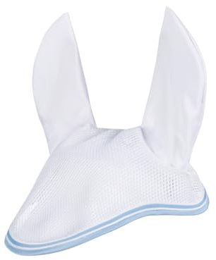 HKM Airy Mesh Fliegenhaube Hellblau Vollblut