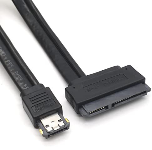 YIZITU Esata 2 en 1 + cable de datos USB a disco duro de 22 pines, convertidor de línea de conversión de 5 V, cable de disco duro a cables USB