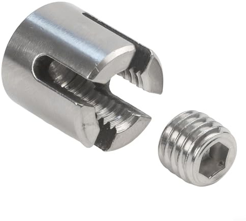 Abrazadera de cuerda de acero inoxidable para cuerda de alambre de 2 a 8 mm de diámetro, clip de fijación de ángulo de 90 grados resistente para enrejado de pared y proyectos de jardín al aire libre