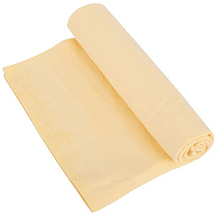 ZJchao Chamois Microfibre Shammy Pet Cloth Soft Comfortable Absorption Bath Shower Towel for Cats and Dogs - Lightweight Pet Towel, for Quick Drying After Bathing (Yellow)