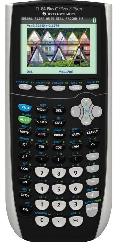 Texas Instruments TI-84 Plus C Silver Edition Graphing Calculator, Black