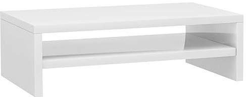 vidaXL Monitorständer Hochglanz-Weiß 42x24x13 cm Holzwerkstoff