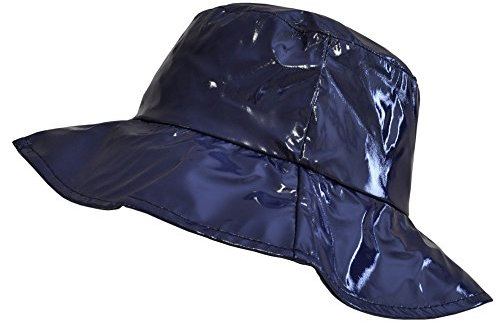 Toutacoo, Regenhut, Schlapphut, Breitkrempiger Hut, Damen, Vinyl (03-Blau/L)