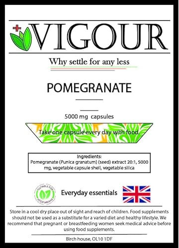 Pomegranate - 90 High Strength 5000mg Capsules