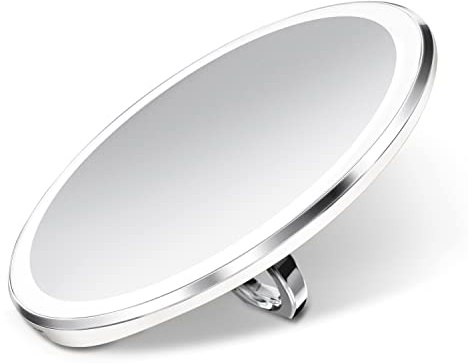 simplehuman ST3042 specchio con sensore compatto, acciaio inox bianco