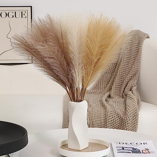 Wertuirk 30 Stück Pampasgras Dekor – 61 cm Boho Home Decor, künstliche Pompas Blumen, kleines Kunstpompöses Gras für Tischdekoration, Hochzeit und Babyparty Dekorationen