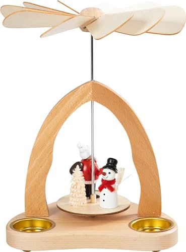 SAICO Original Tischpyramide Weihnachts- und Schneemann