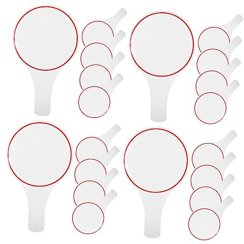 Lurrose 20 Anzeigetafel Trockenlöschtafel Whiteboard the scorecard zählbrett löschbares Antwortspielbrett Lapboards abwischbar Mini die Schild hält Lieferungen Hand