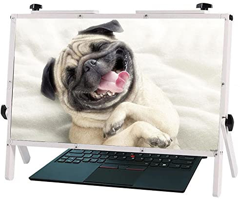 Computer-Bildschirmlupe für Desktop, 22 Zoll, Anti-Blaulicht, Laptop-Displayschutzfolie, 3-fache Lupe, Leselupe, tragbarer Tablet-Vergrößerungsprojektor, für Filme (weiß)