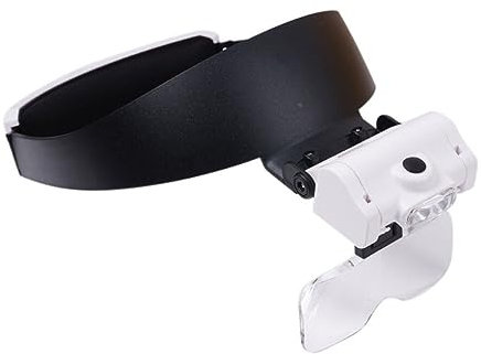 dijiusidy LED beleuchtete Lupen Kopfband Lupe – breite Anwendung. Praktische Kopfband Lupenbrille mit LED Beleuchtung