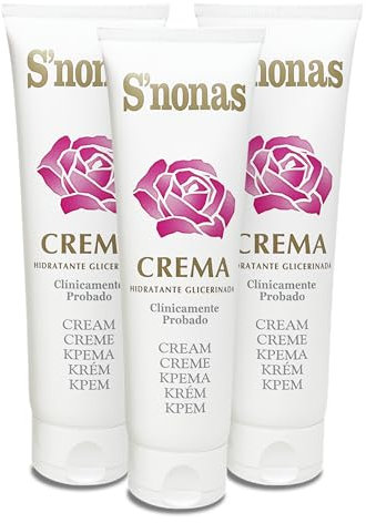 Crema Hidratante Glicerinada para Manos - 3 x 150 ml - Repara, Hidrata, Nutre y deja Suave tu Cuerpo