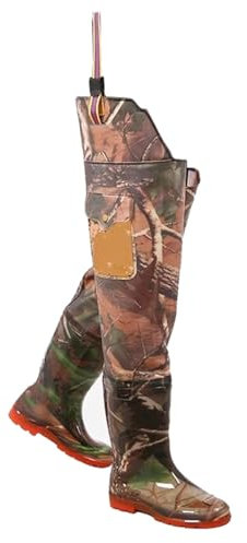 KPHYMOD Watstiefel PVC-wasserdichte Hüft-Wathose, H 32,7 Zoll, Herren/Damen, Fliegenfischen, Jagen, Umpflanzen, Outdoor, wasserdichte Stiefel Mit Tasche(44 EU)