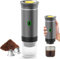 Machine à Café Portable 3 en 1 Multi Capsules, Espresso à Chauffage Rapide, Cafetière Pour Bureau et Maison (Gris)