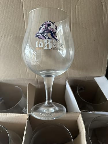 Générique Lot 6 verres BIERE LA BETE - 50 cl, neuf MODELE CLAIR