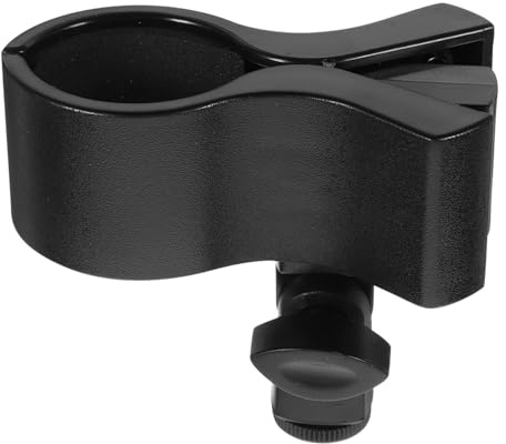 BESPORTBLE Verstellbare Einfache Mikrofonklemme Abs aus Schnittstelle 3/8 Zoll Installation Kompakte Mikrofonhalterung Schwarz für Mikrofonständer Geeignet für Verschiedene Mikrofone