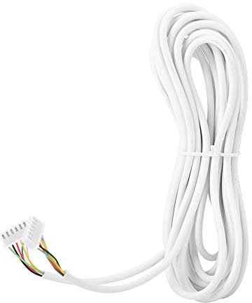 Yinhing Video Intercome Cable, Power Cable with Connectors 6 Core 5 M Video Intercom for Door Phone System