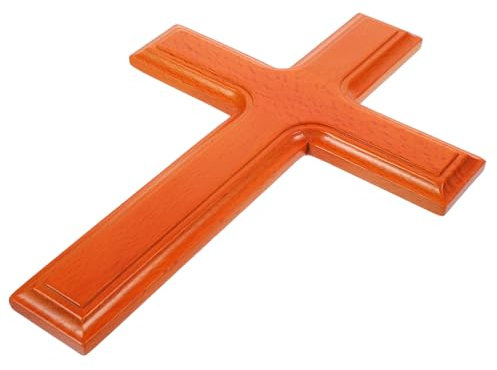 ULTECHNOVO Colgante De Cruz De Madera Para Pared Decoración De Cruz Decoración De Pared Para Festivales