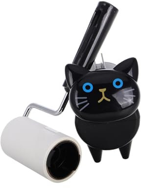 SHINEOFI Haaraufkleber Walzen Katzenhaarentferner Nachfüllungen für Fusselrollen Fusselentferner für Kleidung Lange Fusselrolle Fusselbürste große Fusselrolle pp Black