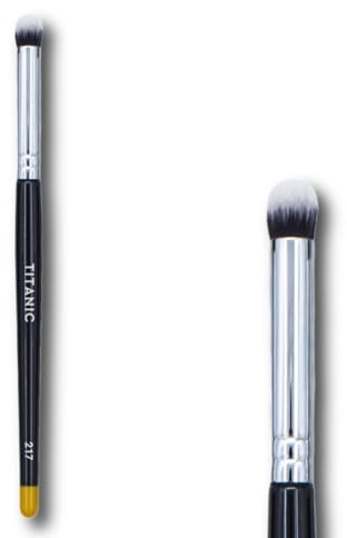 Titanic Brush -  217 Small Blending Finger Brush | Vegan Precision SFX Tool for Creams, Powders & Pencils | Solvent‑Resistant with Zero‑Bristle‑Loss Guarantee